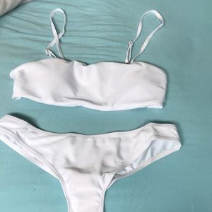 white bikini